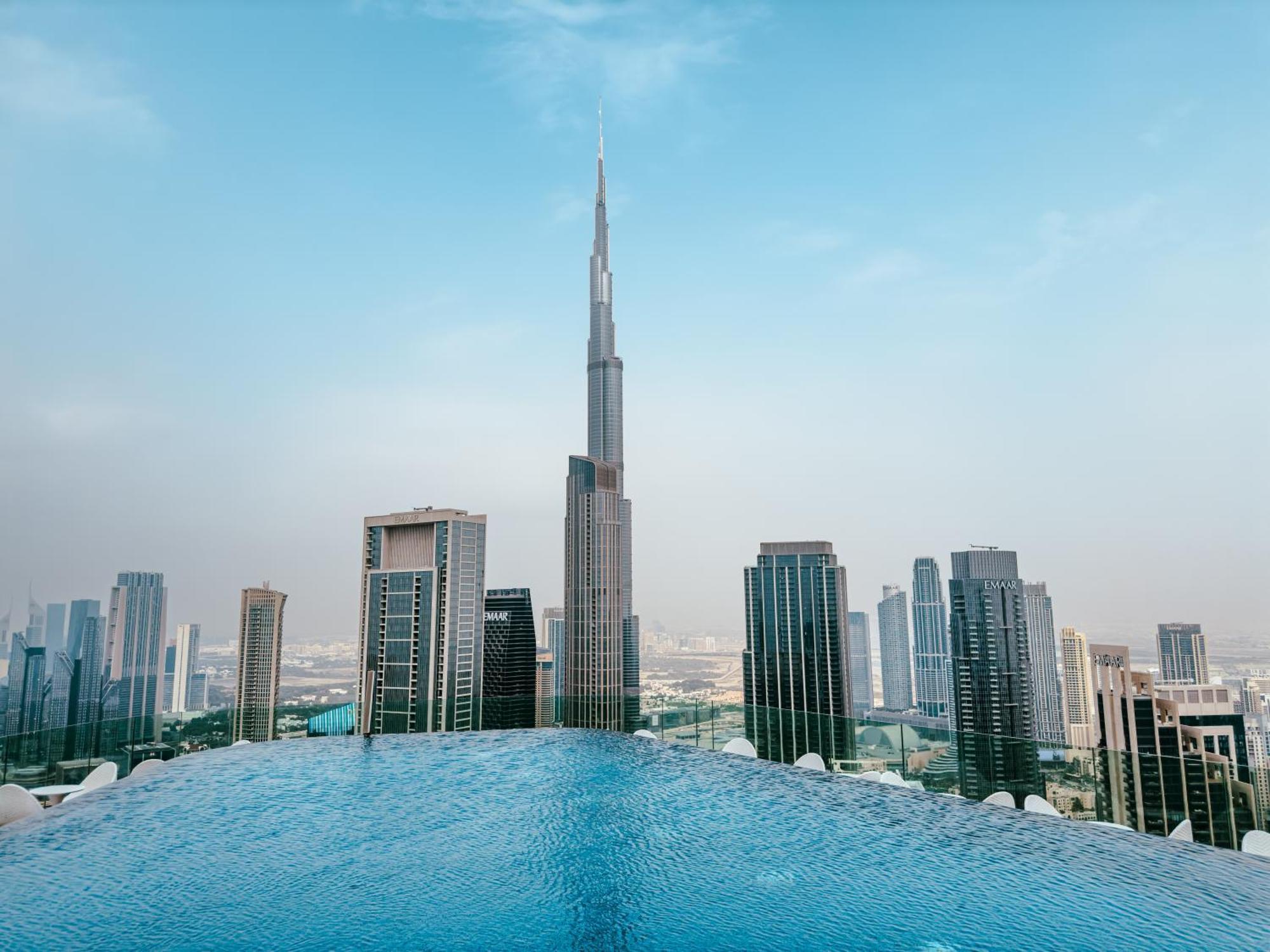 Aliving Luxury 2Br With Infinity Pool At Paramount Hotel Midtown Close To Dubai Mall & Burj Khalifa Eksteriør billede